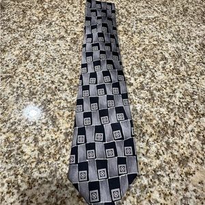 Black and gray design tie